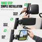 Universal Plastic Rearview and Side View Mirror Set for Golf Carts