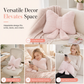 🎀 50% OFF NOW! 🎀 Soft Minimalist Bowknot Throw Pillow – Detachable Design, Decorative Lumbar Cushion for Sofa, Bed & Home Decor ✨