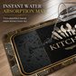 Geometric Pattern Flannel Floor Mat Water and Oil Absorbing Doormat for Kitchen Bathroom and Entryway