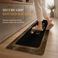 Geometric Pattern Flannel Floor Mat Water and Oil Absorbing Doormat for Kitchen Bathroom and Entryway