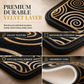 Geometric Pattern Flannel Floor Mat Water and Oil Absorbing Doormat for Kitchen Bathroom and Entryway
