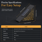 Outdoor Solar Powered Step Light for Stairs Decks and Pathways
