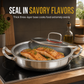 📢📢50% OFF !! ⏰Thickened Stainless Steel Nonstick Stir Fry Pan with Lid Flat