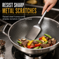 📢📢50% OFF !! ⏰Thickened Stainless Steel Nonstick Stir Fry Pan with Lid Flat