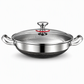 📢📢50% OFF !! ⏰Thickened Stainless Steel Nonstick Stir Fry Pan with Lid Flat
