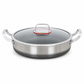📢📢50% OFF !! ⏰Thickened Stainless Steel Nonstick Stir Fry Pan with Lid Flat