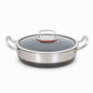 📢📢50% OFF !! ⏰Thickened Stainless Steel Nonstick Stir Fry Pan with Lid Flat