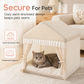 Semi-Enclosed Indoor Pet Tent House for Cats and Dogs Suitable for All Seasons