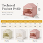 Semi-Enclosed Indoor Pet Tent House for Cats and Dogs Suitable for All Seasons