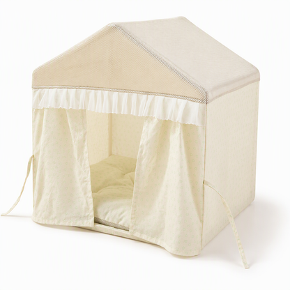 Semi-Enclosed Indoor Pet Tent House for Cats and Dogs Suitable for All Seasons