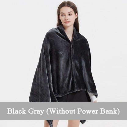 ⏳Time-Limited Special⏰USB Heated Flannel Blanket Shawl♨️🧥