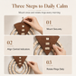Circular Wooden Rotating Perpetual Calendar Wall Hanging Decoration