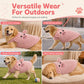 🐾 LIMITED-TIME 50% OFF! 🧶 Fleece Lined Pet Cartoon Vest – Warm, Leash Ring, Soft ✨