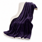 Double Layer Thickened Flannel and Sherpa Fleece Throw Blanket Warm Air Conditioning Blanket