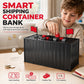 Digital Coin Savings Jar Shipping Container Shaped Piggy Bank with Automatic Coin Counting for USD EUR GBP Coins Battery Operated Money Bank