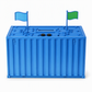 Digital Coin Savings Jar Shipping Container Shaped Piggy Bank with Automatic Coin Counting for USD EUR GBP Coins Battery Operated Money Bank