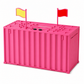Digital Coin Savings Jar Shipping Container Shaped Piggy Bank with Automatic Coin Counting for USD EUR GBP Coins Battery Operated Money Bank