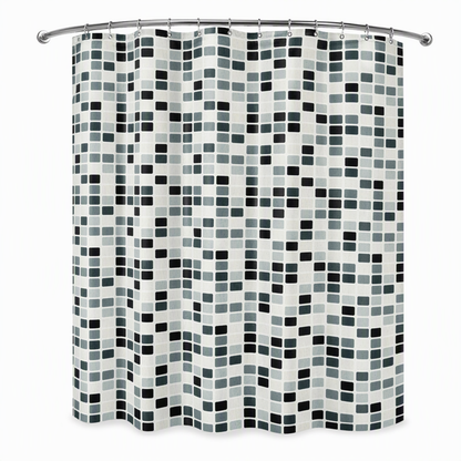 Waterproof Mold Resistant Fabric Shower Curtain for Bathroom Dry and Wet Separation