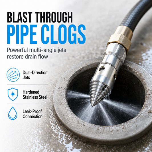 High Pressure Sewer Jetter Nozzle Pagoda Shape Pipe Dredging and Cleaning Nozzle