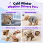 Warm Flannel Pet Jumpsuit Cute Blue Monster Four-Legged Pajamas Costume for Dogs and Cats Autumn Winter Clothes