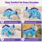 Warm Flannel Pet Jumpsuit Cute Blue Monster Four-Legged Pajamas Costume for Dogs and Cats Autumn Winter Clothes