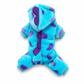 Warm Flannel Pet Jumpsuit Cute Blue Monster Four-Legged Pajamas Costume for Dogs and Cats Autumn Winter Clothes
