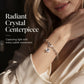 Trendy Textured Metal Wrinkled Star with Toggle Clasp Statement Collarbone Chain