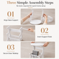 Modern Minimalist Round Bedside Table and Sofa Side End Table for Small Spaces Bedroom and Living Room