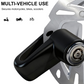 Press-to-Lock Anti-Theft Heavy-Duty Disc Brake Lock