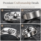 💍 50% OFF! ✨ Silver Titanium Spinner Ring – "God Is Within Her" engraving ✨