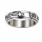 💍 50% OFF! ✨ Silver Titanium Spinner Ring – "God Is Within Her" engraving ✨