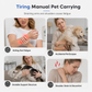 Portable Breathable Pet Carrier Sling Bag Single Shoulder Crossbody Travel Bag for Cats and Small Dogs