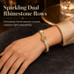 Stainless Steel Tree of Life Bangle for Women Elegant Pave Rhinestone Fashion Jewelry