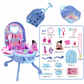 👑 LIMITED‑TIME 50% OFF! 🎀 Kids’ 3‑in‑1 Pretend Makeup Vanity Suitcase – Rolling Trolley Salon, 31 Toy Accessories, Easy Snap Setup 🧳