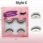 🔥50% OFF!!📢👁️ 2 Pairs Reusable Long Self-Adhesive Eyelashes – No Glue Needed, Just Peel, Press & Go for Quick, Fluttery Lash Looks ✨