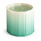 Portable Folding Bathtub for Adults Large Thickened Insulated Soaking Tub with Cushion and Drain Pipe