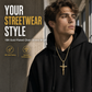 ✨💎Portrait Cross Pendant Necklace for Men and Women✝️
