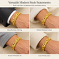 🔥⌚ Men's Vietnamese Sand-Gold Style Bracelet – Matte Sandblasted Finish & Watch Clasp💎