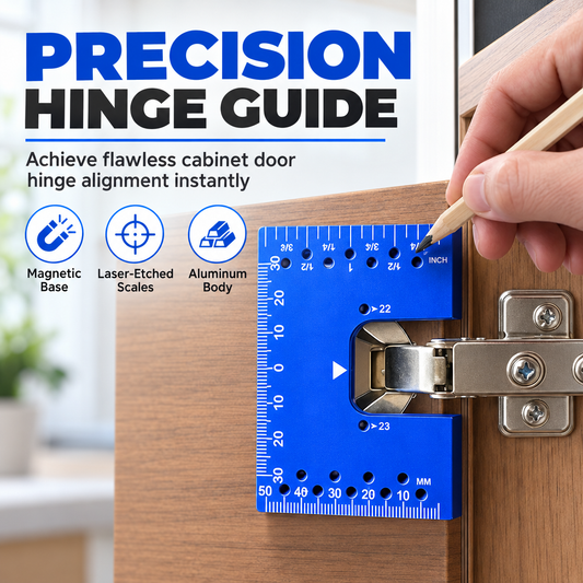 Aluminum Alloy Magnetic Hinge Installation Template and Quick Positioning Fixing Plate Tool