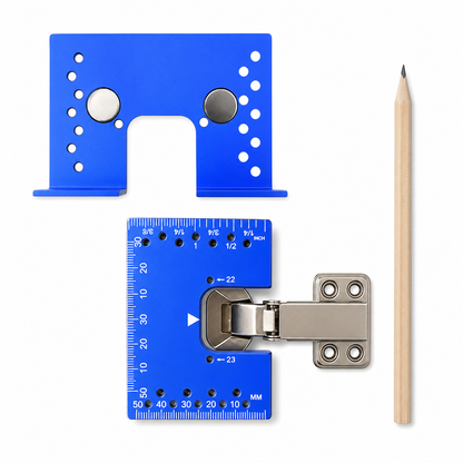 Aluminum Alloy Magnetic Hinge Installation Template and Quick Positioning Fixing Plate Tool