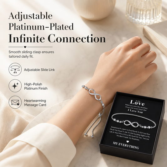 Adjustable Infinity Symbol for Women with Message Card