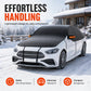 ❄️ Car Windshield Snow Cover: Thick Oxford, Side Window Coverage, Reflective Strips