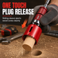 📢📢 50% OFF⚙️Quick-Release Hole Saw Arbor – Core Ejection Mandrel for Bi-Metal, Woodworking & Pipe Hole Saws