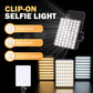 Compact Adjustable Color-Temperature Clip-On Selfie Light