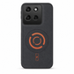 Magnetic Shockproof Phone Case with Woven Fabric Texture and Full Lens Protection