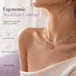 Handmade Crystal Beaded Clavicle with Copper Inlaid Cubic Zirconia Stainless Steel Jewelry for Women