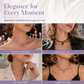 Handmade Crystal Beaded Clavicle with Copper Inlaid Cubic Zirconia Stainless Steel Jewelry for Women